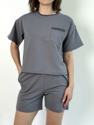 Zestaw Basic Damski Szary
